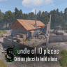 Bundle of 10 Custom Places to build a base